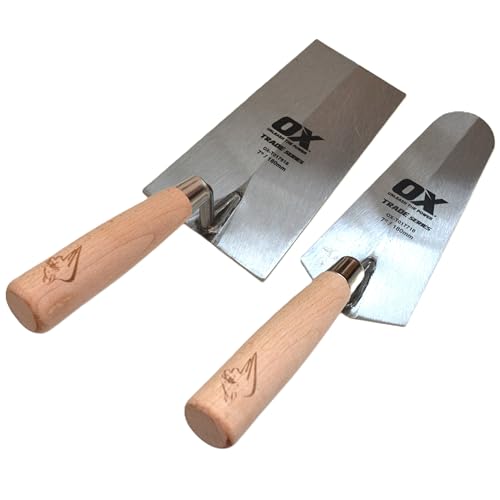 Trade OX Gauging & Bucket Trowel Builders Set - Wooden Handle