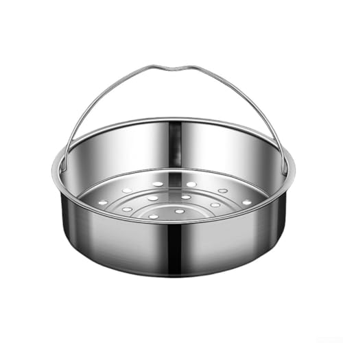 Cesta de vapor de acero inoxidable para verduras y frutas eficientes para cocinar al vapor (21 cm)