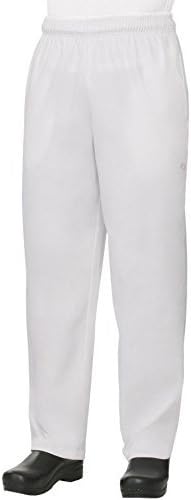 Best Textile Baggy White Chef Pants Size Large
