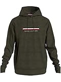 Tommy Hilfiger Herren Pullover Kapuze OH Hoodie Gr. M Oliv