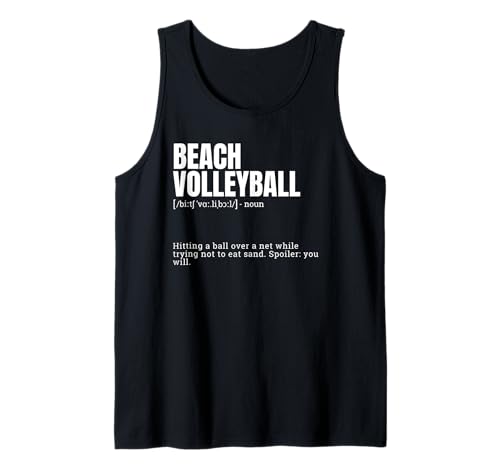Definición de diccionario inspirado en el voleibol playa divertido Camiseta sin Mangas