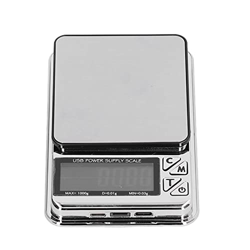 Báscula digital pequeña para joyería 1000g/0.01g USB miniatura 5