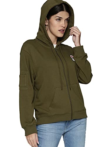 Image of Levi's Women's Cotton Hooded Neck Sweatshirt