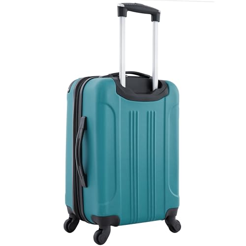 Travelers Club Chicago Hardside Expandable Spinner Luggage, Teal, 22" Carry-On by Travelers Club - Used condition - Image 3