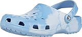 Crocs Unisex-Adult Classic Tie Dye Clogs, Chambray Blue, 6 Women/4 Men