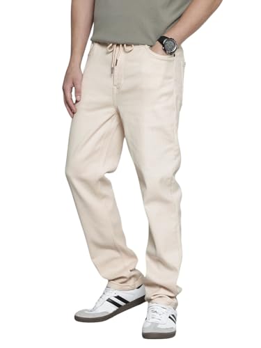 Pantalon de jogging homme taille mi-haute en tissu extensible confortable