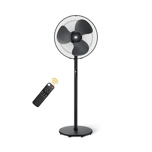 atomberg Renesa 400mm Pedestal Fan | 5-star rated | Ideal for Home & Office | Silent BLDC Stand Fan | 6 Speeds | 35W | Remote with Oscillation, Timer, Sleep | 2 Years Warranty (Midnight Black)