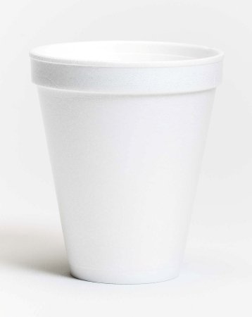 Wincup 12C18 12 Oz White Foam Cups Compac High Sheen - Case of 1000