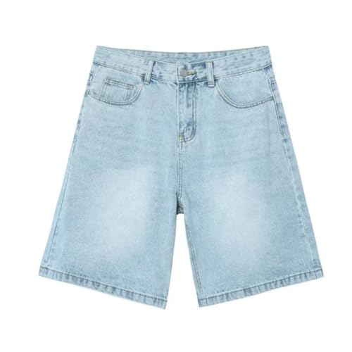 CUTEGAL Unisex Jorts Women Mid Rise Denim Shorts Wide Leg Baggy J...