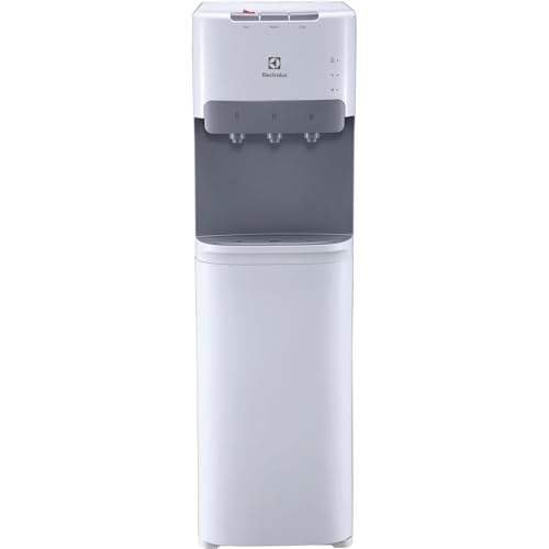 Electrolux Water Dispenser Bottom Loading, 3 Temperature Settings (Hot, Cold & Ambient), Child Safety Lock, LED Indicators, Floor Standing Water Cooler for Home & Office, EDBMFDXWG, White