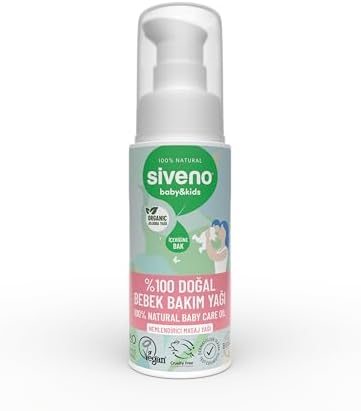 Siveno %100 Doğal Bebek Yağı Organik Jojoba Bakım Masaj Yağı Parafinsiz Bitkisel Vegan 50 ml - Görsel 1