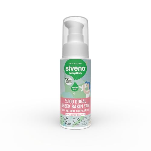 Siveno %100 Doğal Bebek Yağı Organik Jojoba Bakım Masaj Yağı Parafinsiz Bitkisel Vegan 50 ml