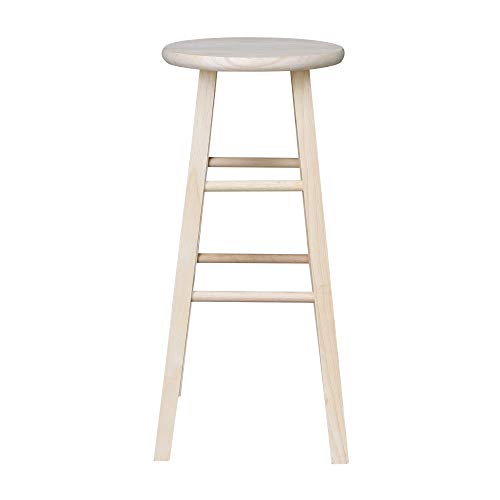 International Concepts 30-Inch Round Top Stool, Unfinished #TOP1