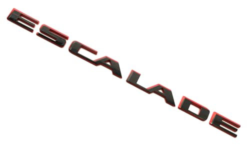 Image of 1Pc Escalade Rear Liftgate Emblem 3D Badge Letter Nameplate Replacement for 2021-2025 Escalade 84787581 86543262 (Red)