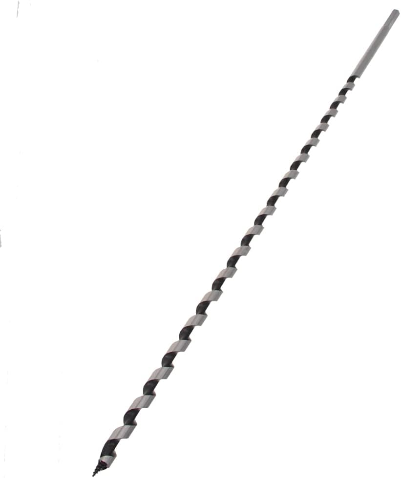 Auniwaig Auger Drill Bit Wood Hex Shank 8mm Cutting Dia High Carbon Steel for Electric Bench Drill Woodworkingpentry