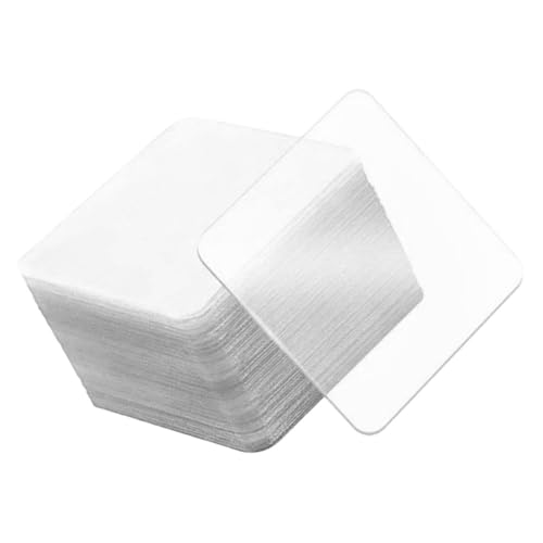 ノーブランド品 60個 多機能無痕透明両面テープ 強粘着粘着パッド 壁跡残らない 剥がせる接着ステッカー 家 オフィス 学校用