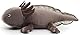 Uni-Toys Original Axolotl (braun-grau) - 32 cm (Länge) - Plüsch-Wassertier - Plüschtier, Kuscheltier
