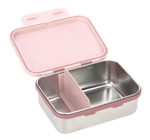 Foto von LÄSSIG Kinder Brotdose Edelstahl Lunchbox Frühstücksbox nachhaltig Kindergarten Schule/Adventure Tipi,, 1 Stück (1er Pack)