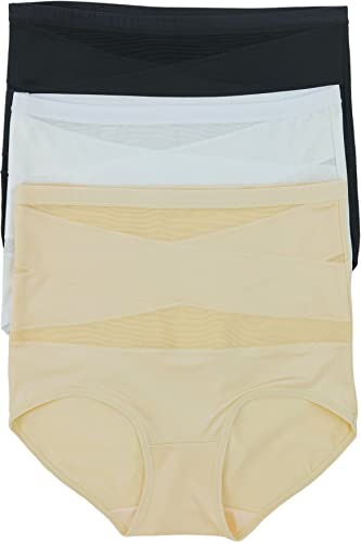 Image of ToBeInStyle Women's Pack of 6 High-Waisted Girdle Brief Tummy Support Everyday Panties