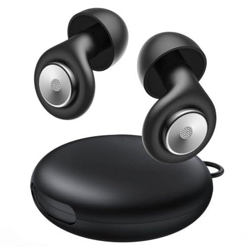 Ear Plugs for Sleeping 45dB Noise Cancelling, Reusable Silicone Earplugs with 8 Eartips, Soft Comfort Ear Plugs for Noise Reduction, Concerts, Snoring (Black)