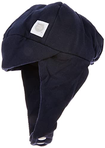 Gorro Malha Forrado, Zip, marinho