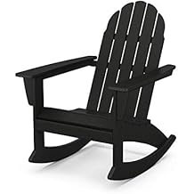 POLYWOOD Vineyard Rocking Chair, Black