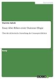  Essay über Rilkes erste Duineser Elegie: Über die dichterische Darstellung des Unaussprechlichen