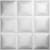Ekena Millwork WP20X20CLWH 19 5/8"W x 19 5/8"H Classic EnduraWall Decorative 3D Wall Panel, White