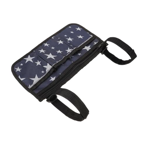 NOLITOY 車椅子用アームバッグ 高齢者向けの車椅子アクセサリー マルチユース車椅子バッグ 車椅子供給 ウォーカー用ハンギングバッグ 車椅子用肘掛け収納袋 装飾車椅子バッグ オックスフォード布