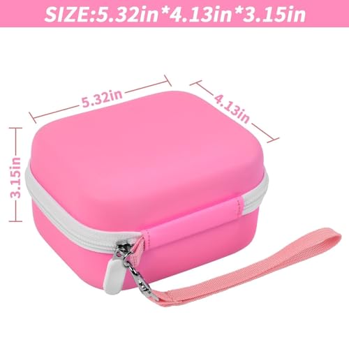 Image of Sticker Printer Case for Anycash /for ETIKEZ PM290C / for Nelko PM230 / for Memoking T02 / for Phomemo M02 / T02 / Q30S Mini Photo Printer. Holder for Label Maker, Thermal Paper, USB Cable (Box Only)-Pink