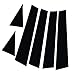 RONTCOS 6pc Gloss Black Pillar Posts Door Window Cover Trim Set for VW Passat Sedan 2011 2012 2013 2014 2015 2016 2017 2018 2019