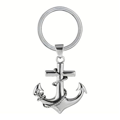 Porte-clés de voiture ancre marine pour homme et femme