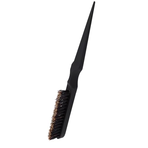 Peine para cabello multiusos con mango de cola negro miniatura 4