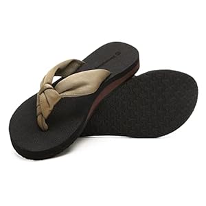 SincereWay Zomerse teenslippers voor dames, stretch doek, riempje, teenslippers, antislip slippers met ondersteuning van de voetboog