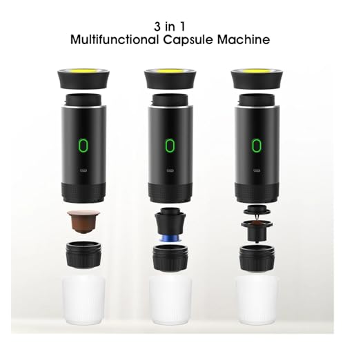 Cafetera portátil 3 en 1 para cápsulas y café molido 300 mL miniatura 4