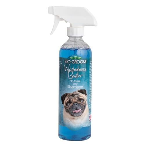 Bio-Groom Waterless Dog Shampoo - Tearless, No-Rinse, Dog Bathing Supplies, Puppy Wash, Cat Grooming Supplies, Cruelty-Free, Product Made in USA, Dry Shampoo Spray - 16 fl oz 1-Pack