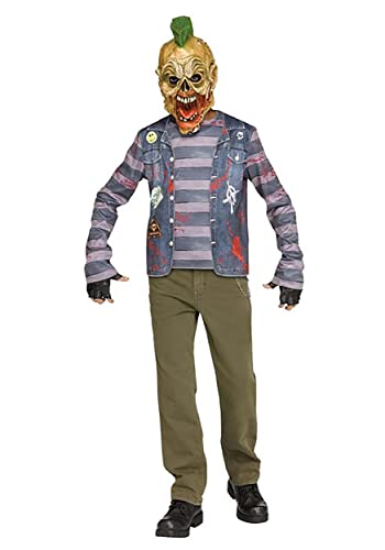 Disfraz de Zombie Punk Rock para Niño Talla Large miniatura 1