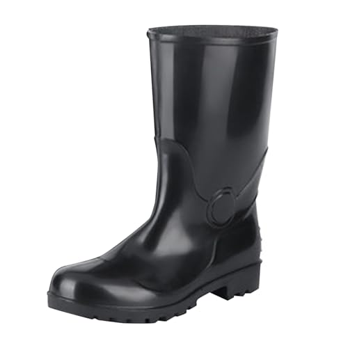 Botas de lluvia para hombre y mujer, ligera, antideslizante, impermeable, botas de lluvia de trabajo, de goma, unisex, cómodas, zapatos de lluvia para jardinería y actividades al aire libre, I, 38 EU