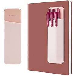 Epessa Stick-On Pen Holder for Notebook, Adhesive Pencil Sleeve Pouch | Pen Holder for Hardcover Journals, Planners, Notebooks, Reusable Pen Pocket Organizer Easy to Remove