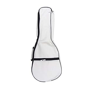 21 pouces de qualité supérieure Ukulele Case 5MM rembourrage avec sangles réglables,Blanc - Les Beatles, Paul McCartney, John Lennon, RIngo Starr, George Harrison
