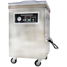 Single Chamber Vacuum Packaging Machine 20inch Sealing Bar Commercial Food Vacuum Chamber Sealer Dry&Moist Food Dual