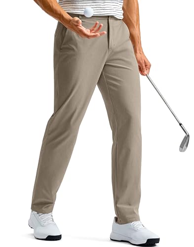 Men's Golf Pants with 5 Pockets 30"/32"/34",(Carbon Dust,W36 L30)