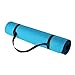Amazon Basics Tappetino per fitness e yoga con tracolla, in TPE spesso 0.6 cm, Acqua