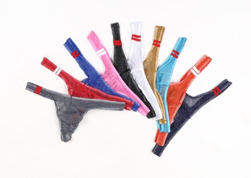 Men's Spandex Thong Low Rise Slim Fit Bikini Briefs Underwear3