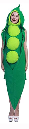 SCLYX 面白いコスプレ 面白コスチューム オモシロ コスプレ衣装 えんどう豆着ぐるみ おもしろい着ぐるみ ハロウィンコスチューム 大人コスチューム 男女共用 メンズ レディース 男性 女性 ハロウィン仮装 イベント仮装 クリスマス仮装 余興 笑い仮装 おもしろ仮装#21103