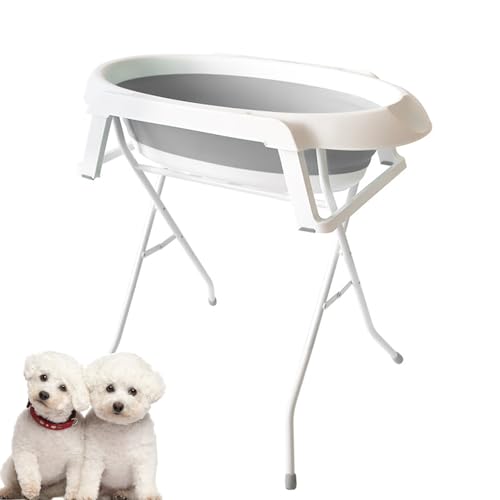 Baignoire pour chien pliable et station de lavage portable