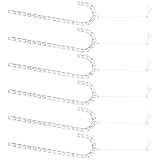 LAIOUSN Paquete de 6 palitos de caramelo permanentes de poliacrilato suspendidos para decoración de ventana y puerta, decoración moderna y simple para árbol de Navidad