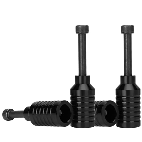 Aluscota Pro Stunt Lot de 2 pegs pour trottinette Pro Stunt Rainbow Schward avec axe de marche 12,9 et écrou de fixation, en aluminium, Pro Roller EG, Grinds 5050s (Z/Black)