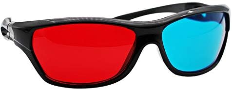 Universal Black Frame Red Blue Cyan Anaglyph 3D Glasses 0.2mm for Movie Game DVD Cost-Effective and Good Quality