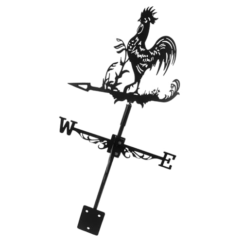 Toddmomy Girouette Forme De Coq pour Toit Décoration Extérieure Et Pratique Indicateur De Direction du Vent pour Jardin Et Abri